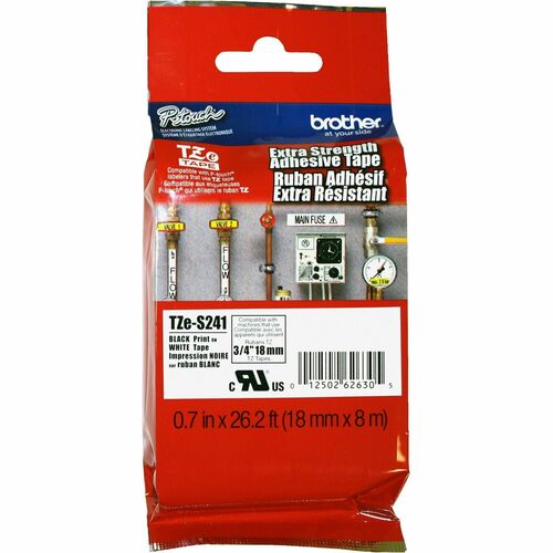Ruban adhésif extra-fort P-touch laminé 3/4" - 45/64