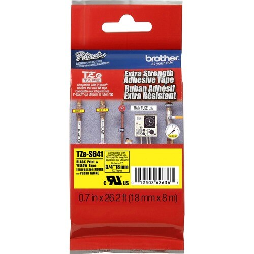 Cinta adhesiva extrafuerte P-touch TZe de 3/4" - 3/4" (19,05"