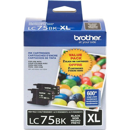 Cartouche d'encre noire LC752PKS 2PK pour imprimantes MFC-J6510DW/MFC-J6710DW haute performance