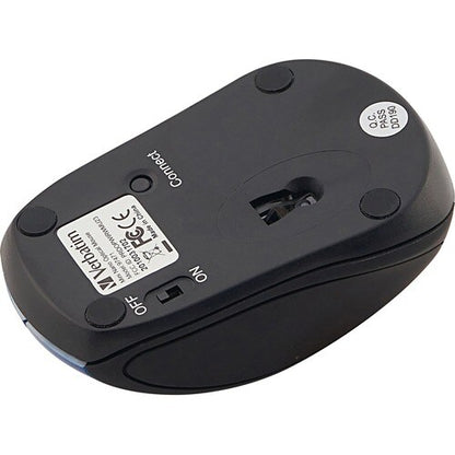 Mini-souris optique de voyage sans fil Verbatim - Bleue - Optique