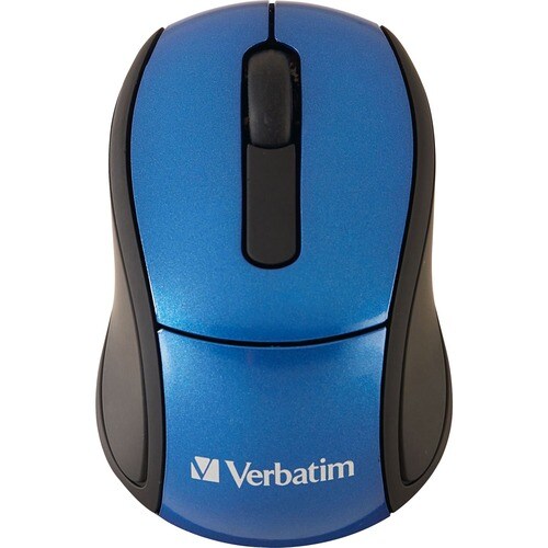 Mini-souris optique de voyage sans fil Verbatim - Bleue - Optique