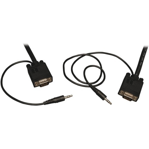 Tripp Lite 15ft SVGA / VGA Coax Monitor Cable with Audio and RGB High Resolution HD15 3.5m
