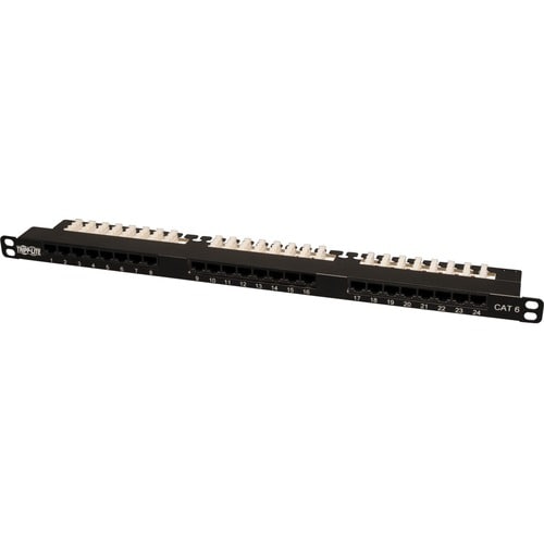 Tripp Lite 24-Port Cat6 Cat5 Patch Panel Rackmount 568A/B 110 Punch down RJ45 0.