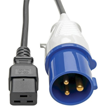 Cable de extensión de alimentación de 3 m (10 pies) de Tripp Lite IEC309 a C19 de alta resistencia, 16 A, 3 m (10 pies)