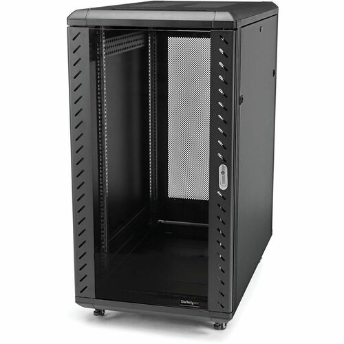 StarTech.com 4-Post 25U Server Rack Cabinet, 19" Data Rack Cabinet for