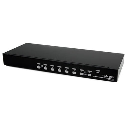 Conmutador KVM DVI USB de 8 puertos para montaje en rack 1U