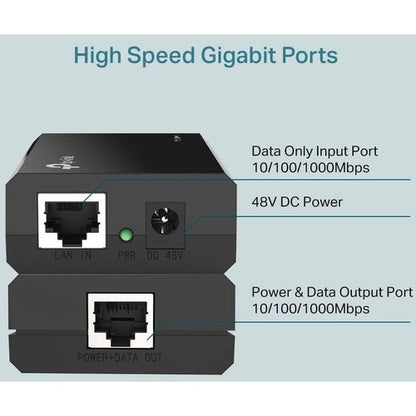 Adaptateur d'injecteur POE conforme à la norme IEEE802.3AF Plug Play