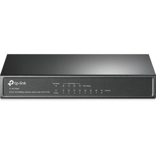 TL-SF1008P 8 PUERTOS 10/100 CON SWITCH POE DE 4 PUERTOS RJ45