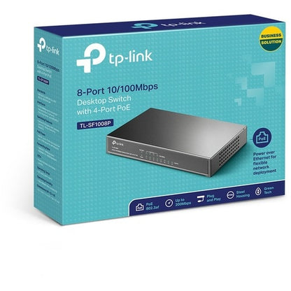 TL-SF1008P 8 PORTS 10/100 AVEC COMMUTATEUR POE 4 PORTS RJ45