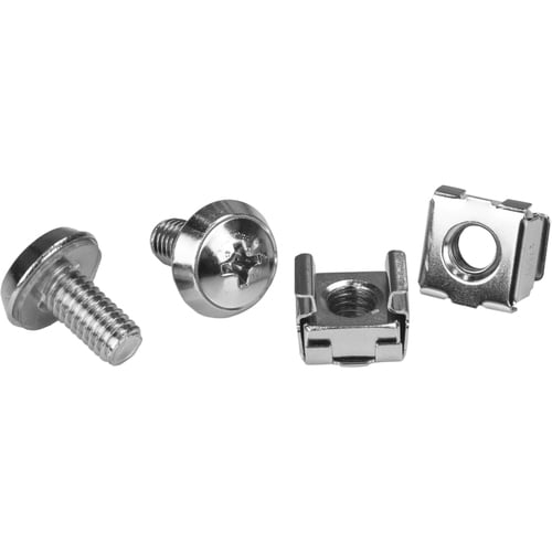 StarTech.com 100 Pkg M6 Mounting Screws and Cage Nuts for Server Rack