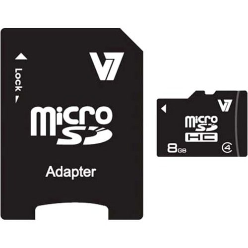 Carte micro SDHC 8 Go classe 4 avec adaptateur SD, référence US #GA6515 incluse