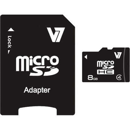 Carte micro SDHC 8 Go classe 4 avec adaptateur SD, référence US #GA6515 incluse