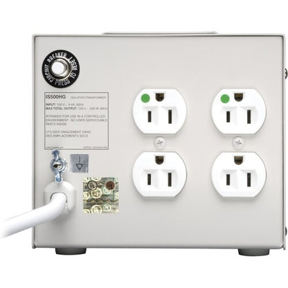 Tripp Lite IS500HG - Receptacles: 4 x NEMA 5-15R - 680J