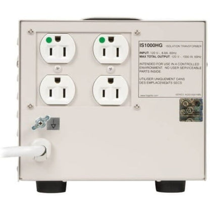 Tripp Lite IS1000HG - Receptacles: 4 x NEMA 5-15R - 680J