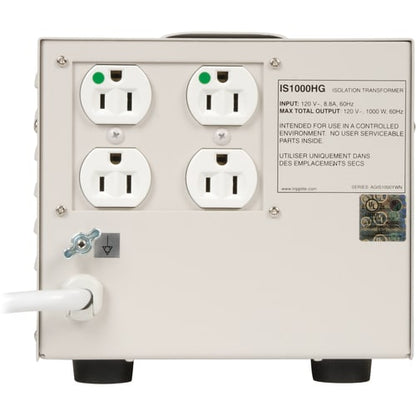 Tripp Lite IS1000HG - Receptacles: 4 x NEMA 5-15R - 680J