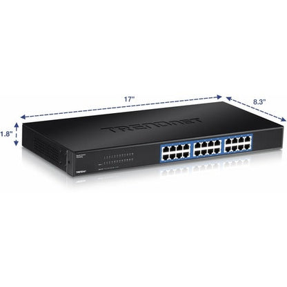 Conmutador GREENnet TRENDnet de 24 puertos Gigabit 10/100/1000 Mbps no administrado, 24 x Gigabit RJ