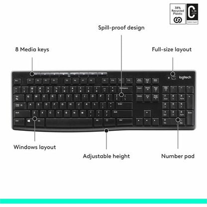 CLAVIER SANS FIL LOGITECH K270