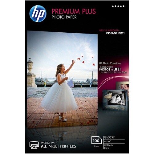 PREM PLUS 4X6 GLS 100 SHT PHOTO PAPER