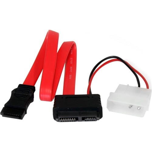 StarTech.com Adaptador SATA a SATA Slimline de 12 pulgadas con LP4: conecta una tarjeta sli