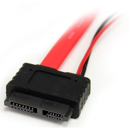 StarTech.com Adaptador SATA a SATA Slimline de 12 pulgadas con LP4: conecta una tarjeta sli