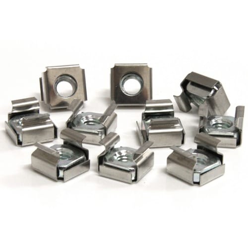StarTech.com 50 Pkg M6 Cage Nuts for Server Rack Cabinet - Install you