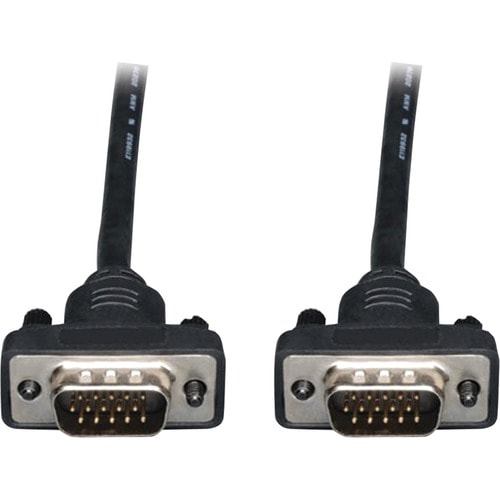 Tripp Lite 3ft VGA Coax Monitor Cable Low Profile with RGB High Resolution HD15 M/M 3' - 3