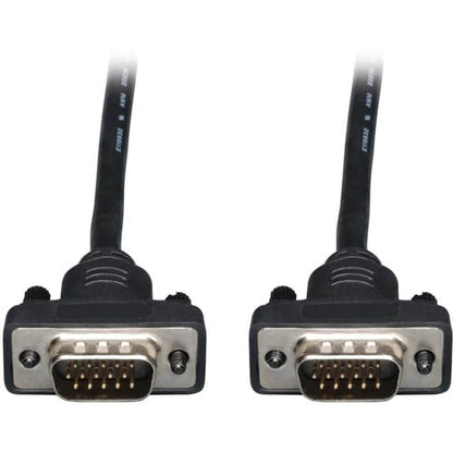 Cable coaxial para monitor VGA de 1.8 m de Tripp Lite, perfil bajo, con RGB de alta resolución, HD15 M/M, 1.8 m - 1.8 m