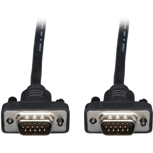 Cable coaxial para monitor VGA de 1.8 m de Tripp Lite, perfil bajo, con RGB de alta resolución, HD15 M/M, 1.8 m - 1.8 m