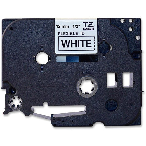P-touch Flexible Cable/Wire TZe ID Tape - 15/32\" (12 mm) Width x 26 1/5 ft (8 m