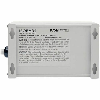 Tripp Lite by Eaton Isobar IBAR4-6D 6-Outlets Surge Suppressor - 4 x N