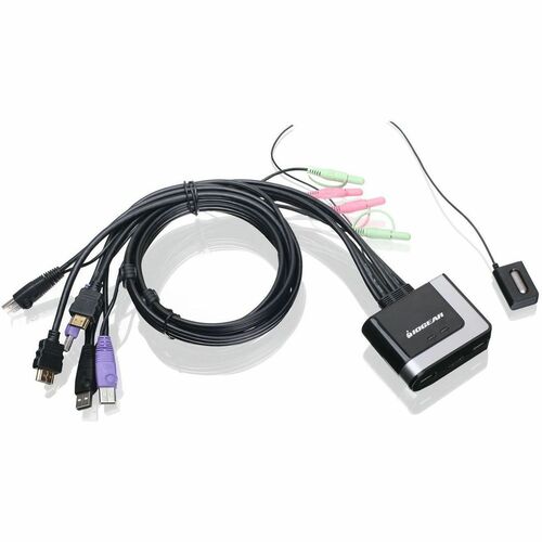 COMMUTATEUR KVM HD 2 PORTS AVEC AUDIO