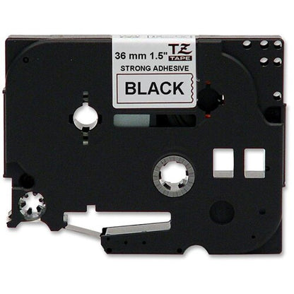 36 MM NOIR SUR BLANC LAMINÉ. ADHÉSIF FORT INDUSTRIEL T