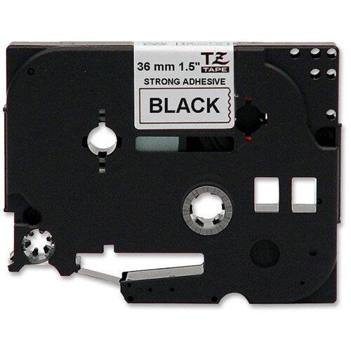 36 MM NOIR SUR BLANC LAMINÉ. ADHÉSIF FORT INDUSTRIEL T