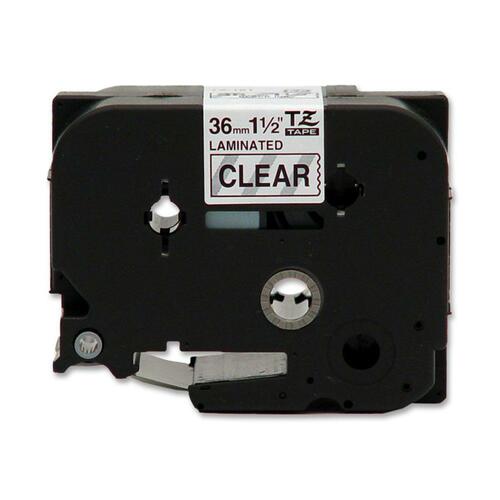 36MM BLACK ON CLEAR LAMINATED MULTI 5TAPES FOR P-TOUCH