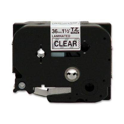 36MM BLACK ON CLEAR LAMINATED MULTI 5TAPES FOR P-TOUCH