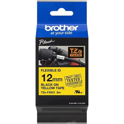 Brother TZe-FX631 Flexible Thermal Label - 15/32" (12 mm) Wi
