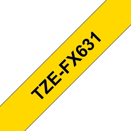 Brother TZe-FX631 Flexible Thermal Label - 15/32" (12 mm) Wi