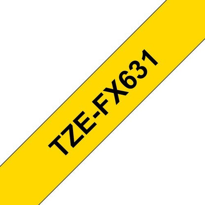 Brother TZe-FX631 Flexible Thermal Label - 15/32" (12 mm) Wi