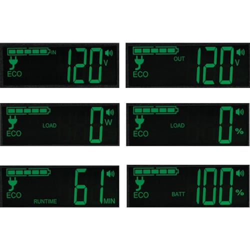 Onduleur Tripp Lite by Eaton 850 VA ultra-compact avec écran LCD vert - Ultra-co
