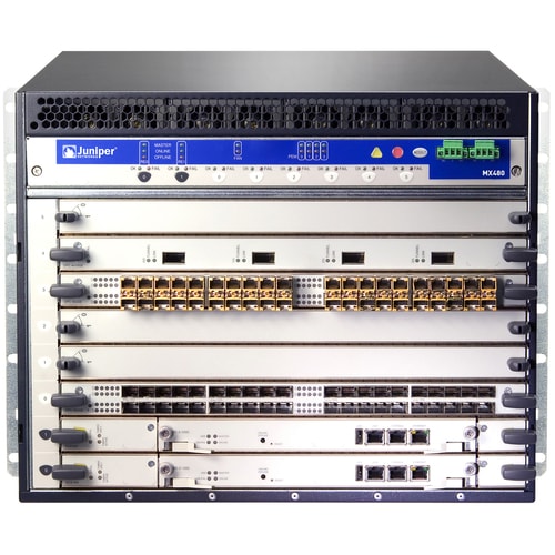 MX480-BASE-DC WITH CONFIGURABLE REDUNDANT RE SCBS AND PEM