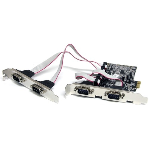 Tarjeta adaptadora serie PCIe de 4 puertos StarTech.com con 16550 - Agregar 4 RS