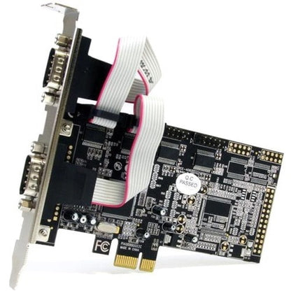 Tarjeta adaptadora serie PCIe de 4 puertos StarTech.com con 16550 - Agregar 4 RS