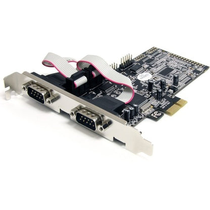 Tarjeta adaptadora serie PCIe de 4 puertos StarTech.com con 16550 - Agregar 4 RS