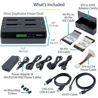 DUPLICADOR DE DISCO DURO DE 4 BAHÍAS ESATA USB 3.0 A SATA