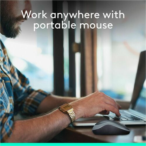 Ratón inalámbrico Logitech M185 de 2,4 GHz con minirreceptor USB (12 meses de garantía)