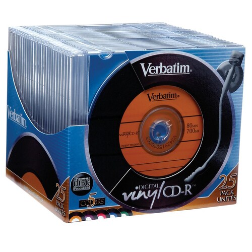 Vinilo digital Verbatim CD-R 16x - 700 MB - Paquete de 25