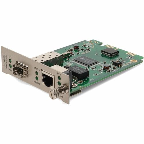 AddOn 1000Base-TX with Open SFP Slot Media Converter Card