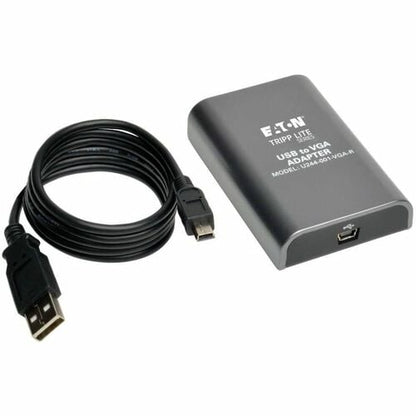Adaptador gráfico Tripp Lite by Eaton U244-001-VGA-R - USB 2.0 - 1 x VGA - 1920 x 1200 Supp