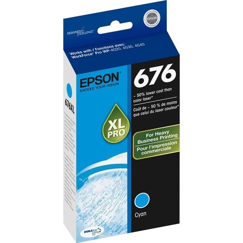 Cartouche d'encre jet d'encre d'origine Epson DURABrite Ultra 676 - Cy