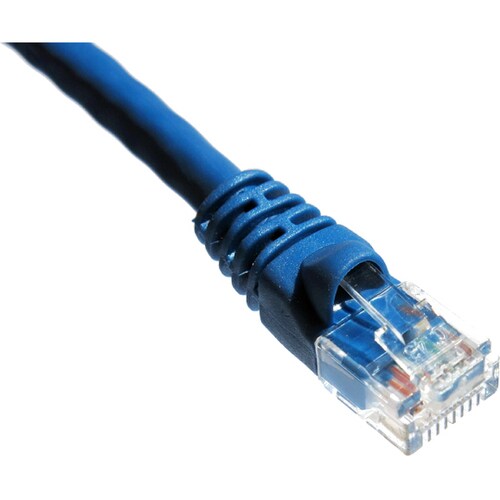 Cable de conexión Axiom Memory Axiom de 30 cm (1 pie) CAT6 UTP de 550 MHz con funda moldeada sin enganches (azul)